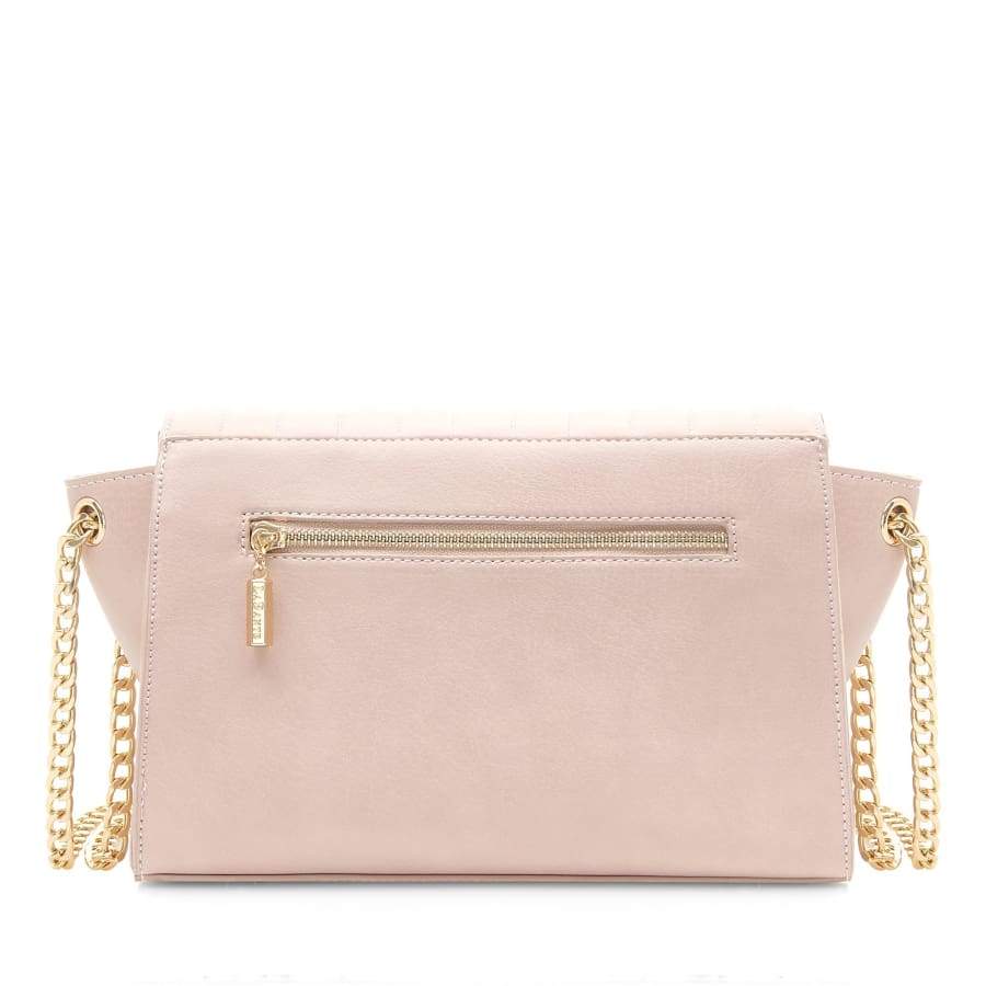 Nude Quilted Cross Body Bag