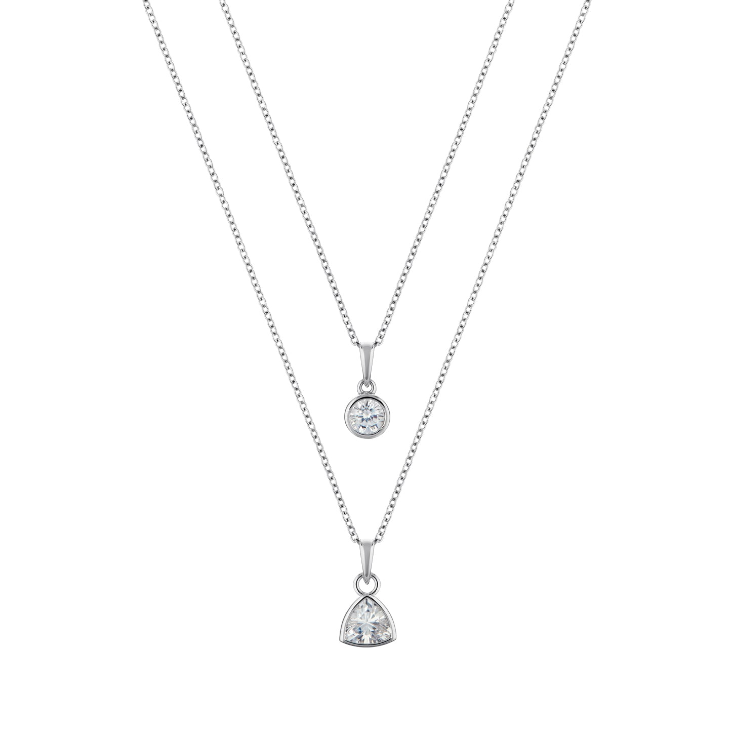 LaBante London Ethically & Sustainably Made Moissanite Infinity Sterling Silver Necklace